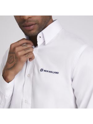 Camisa Masculina Comfort New Holland - Branca