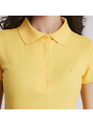 Polo Feminina Amarela New Holland