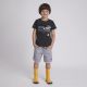 Camiseta Infantil Bernezzo - Cinza Chumbo