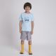 Camiseta Infantil Trator - Azul