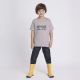 Camiseta infantil Cinza