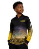 Camiseta Infantil UV30+ Construction New Holland- Amarela