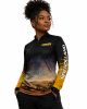 Camiseta Feminina UV30+ Construction New Holland- Amarela