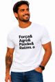 Camiseta Masculina Força& Raízes New Holland - Branca