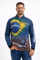 Camiseta Masculina T9 UV30+ New Holland- Azul