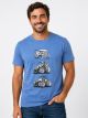 Camiseta Masculina Estonada Evolução New Holland - Azul