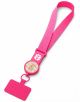 Cordão para celular Lets Go Girls New Holland - Rosa