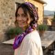 Lenço Floral #ÉtempodeMulher New Holland -Roxo
