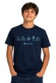 Camiseta Masculina Juvenil Elementos New Holland - Azul Marinho