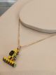 Pingente Colheitadeira New Holland + Corrente Ouro 18K
