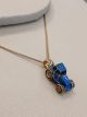 Pingente Trator New Holland T8 + Corrente Banhada a Ouro 18k
