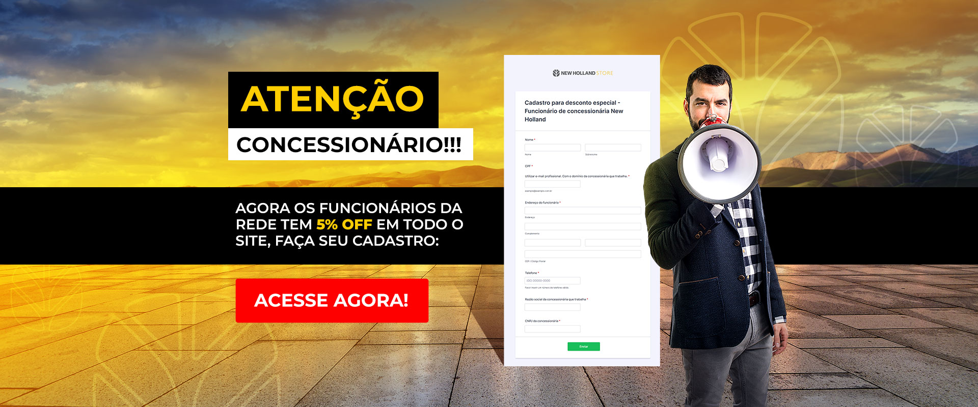Desconto Funcionários de Concessionárias