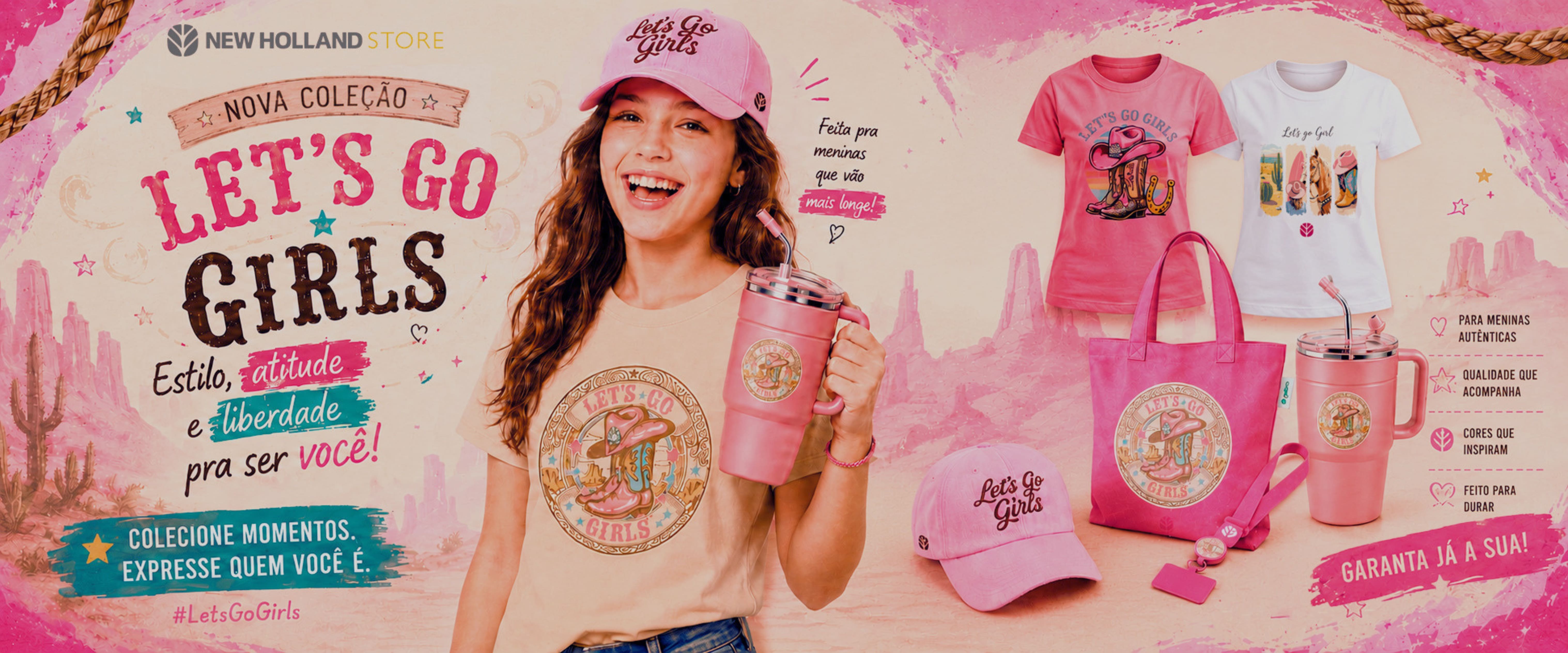 Banner Lets Go Girls - Coleção 2026 - NH
