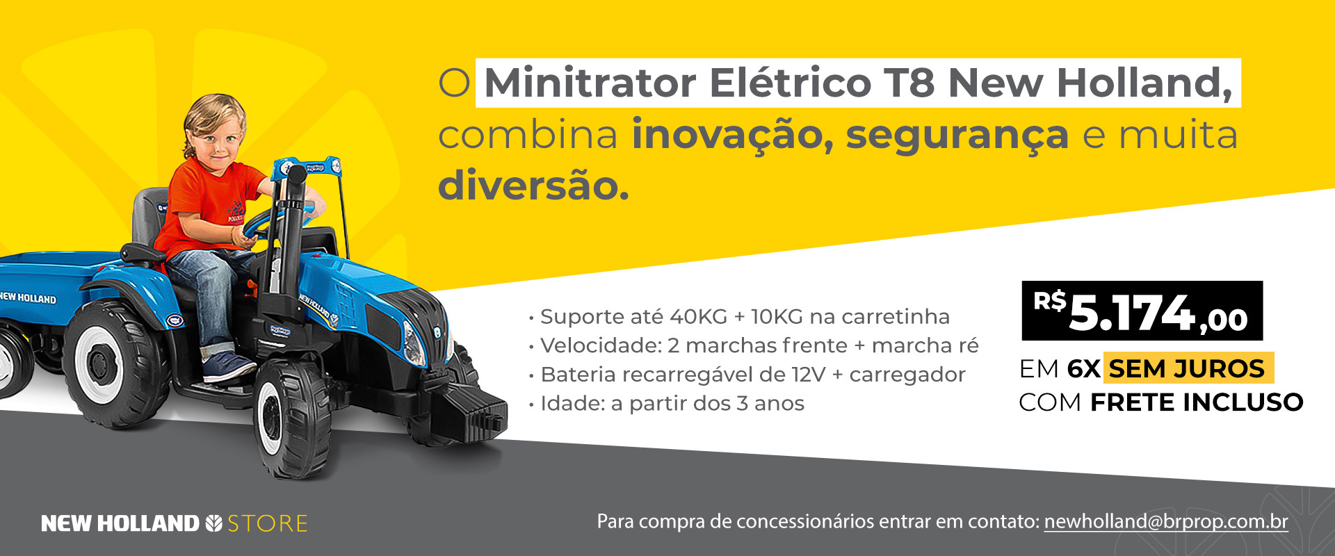 banner trator elétrico